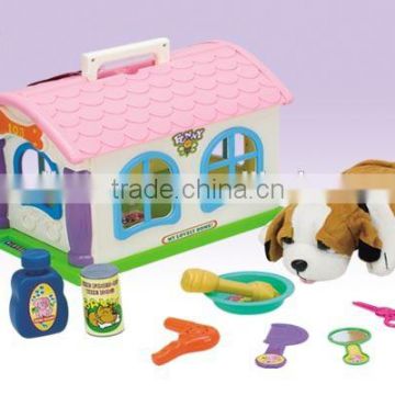 pet house set preschool toy pets plastic toys fancy toy