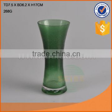 High quality colored glass vase for home decoration