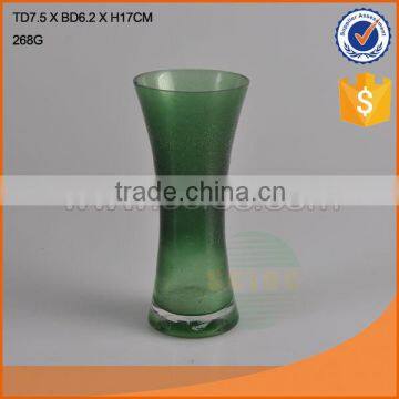 High quality colored glass vase for home decoration