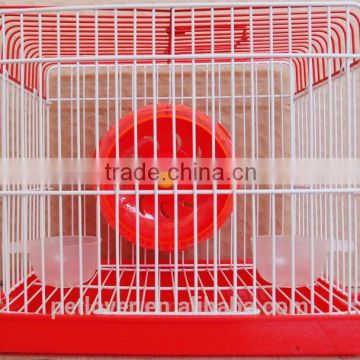 Small animal cages for hamster with color red / blue / yellow
