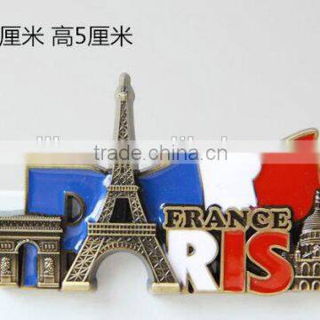 metal Paris souvenir magnets