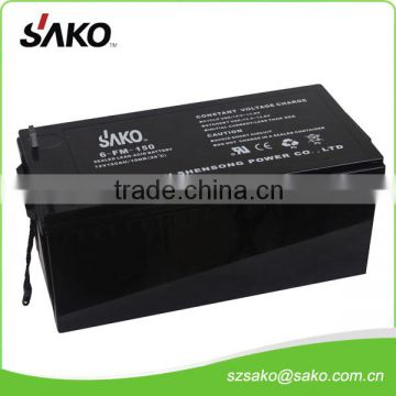 12V150AH Deep Cycle VRLA Battery Maintenance Free with 10 Years Life Design
