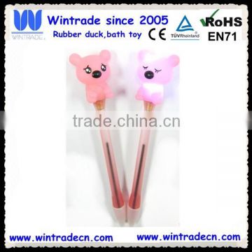 LED flashing pink bear pen