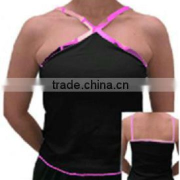Cross front straps for excercising and yoga