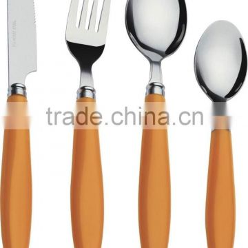 Hot-sale stainless steel flatware, stainless steel cutlery, tableware with plastic handle