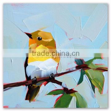 Hand Painted Modern Art Animal Themes Canvas Bird Oil Painting