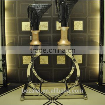 Fashion stainless steel entrance display table
