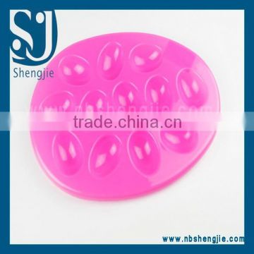 Trade Assurance Bright Colored Egg Shaped Fruit Plate with any packing