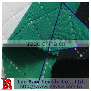100% polyester PL fleece fabric with 4 way stretch, high frequency