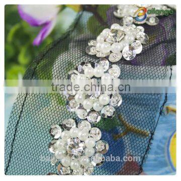 new fancy 2015 new products gold metallic lace trim for garment decoration