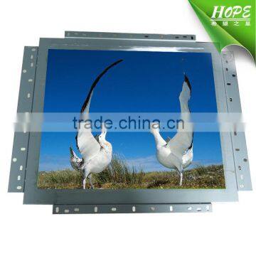 VGA/USB Metal Case Open Frame 17 Inch Touch Screen Monitor