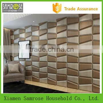 2015 environmental European construction material stylish modern carved wood wall panel