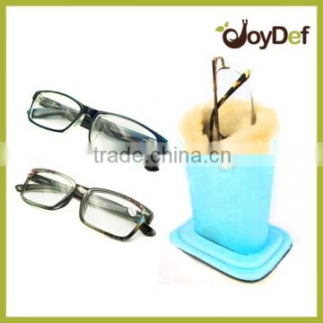 hot selling pu glasses Holder, sky blue popular soft reading glasses Holder