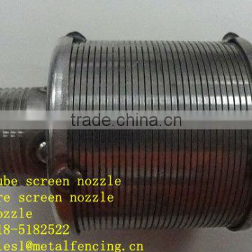 Filter tube wedge wire screen nozzle