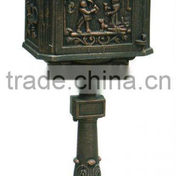 Alibaba China mailbox antique metal mailbox cast iron mailbox