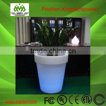 illuminated led plastic RGB flower pot