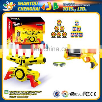 Custom design safe plastic yellow bullet gun toy for kids