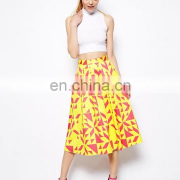 new fashion women's clothing garment apparel direct factory OEM/ODM manufacturing digital printed pictures fashionable skirts