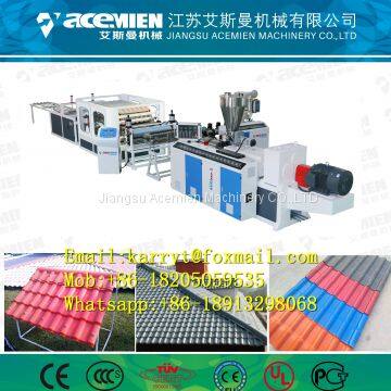 Plastic composite roof sheet extrusion machine