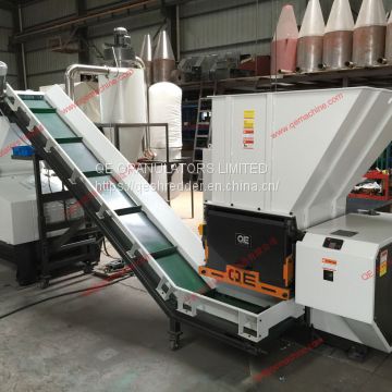 quiet efficient crusher for plastic and rubber product QSS4080 single shaft shredder