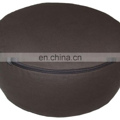 Round Zafu Meditation cushion And Yoga Cushion With Custom Labels Indian Manufacture