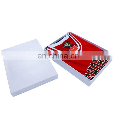 Custom Logo Luxury Eco-friendly Art Paper Recycled Cardboard T-shirt Apparel Storage Lid and Base Square Packaging Paper Box