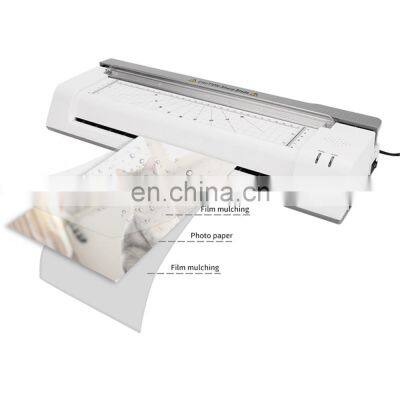 High Quality Small A3 A4 320 Roll To Roll Craft Thermal Heat Assist Flatbed Pouch Laminating Film Cut Paper Laminator Machine