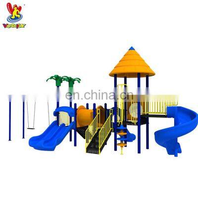 Wandeplay Cheap Outdoor Swing Playground Equipment with Kids Slide