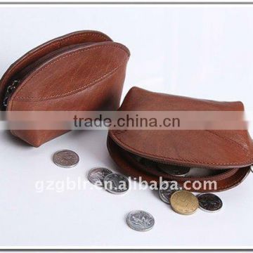 Custom leather coin pouch,leather coin purse,coin notecase with leather
