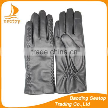 2016 Women cycling gloves real leather basic style from China