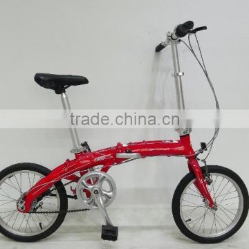 16" alloy 3 speed folding bike for hot sale