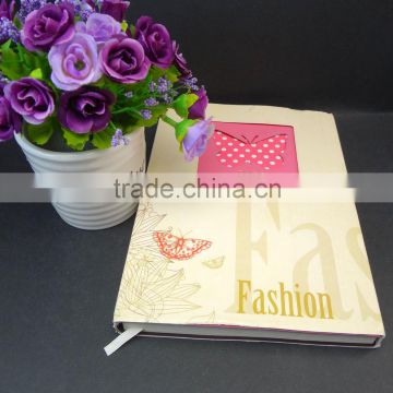 new arrival fashion butterfly die cut a5 design notebook for sale