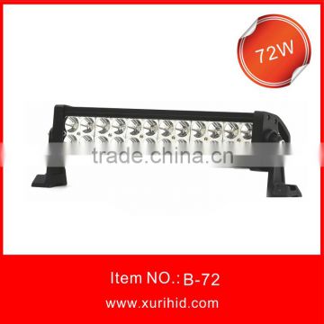 tow truck led light bar bracket in stainless steel boat led light bar IP68 72W dual row led light bar