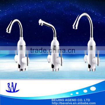 Deck mounted electric water faucet with digital display