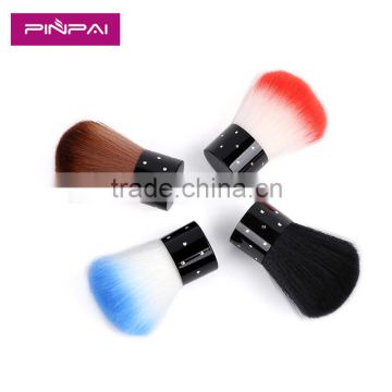 Short handle soft hair mix colors nail dust brush