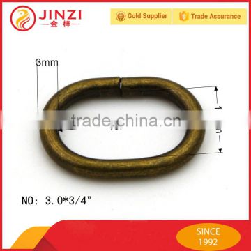 Cheap price custom oval iron anti-brass color rings