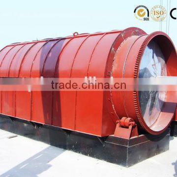 Engineers overseas provided used tyre batch pyrolysis plant with CE ISO