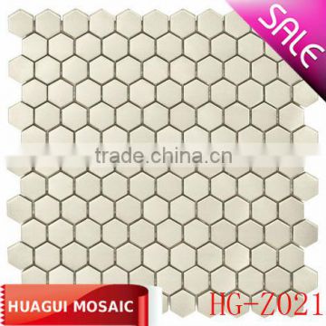 Honeycomb Silver Metal Mosaic Tile for club HG-Z021