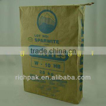 25kg brown paper valve bag