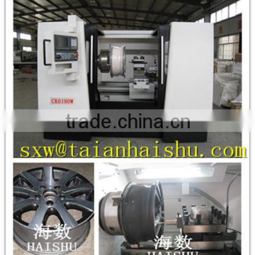 China Tai'an Alloy wheel repair equipment alloy wheel cnc lathe cutting machine CK6187W