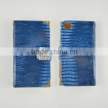 Bling luxury flip case cover wallet design with shining diamond closure for lenovo k900