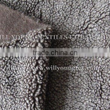 high quality top faded sherpa fabric