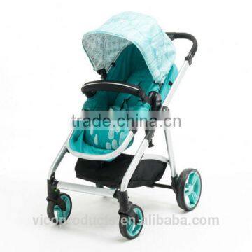 Reversible seat and Suspension air wheels deluxe Baby Stroller 2 in 1