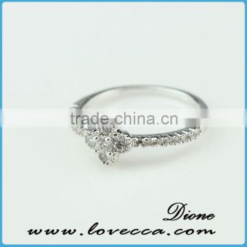 hot sell fashion high quality shining big diamond wedding party ring