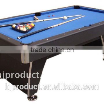 Economic factory price 6 feet mdf+slate pool table, auto ball-return system