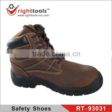 RIGHTTOOLS RT-93031 Genuine Leather High Ankle Safety Shoes