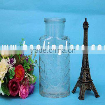 glass bottle vase vintage glass bottle