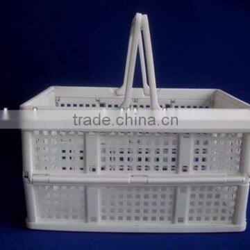 plastic folding storage baskets