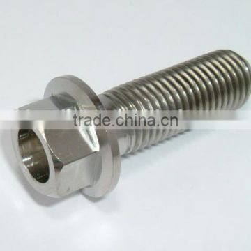 Hex Serrated titanium Nuts gr1 titanium Screws And Shafts For Motorcycle Or Bicycle