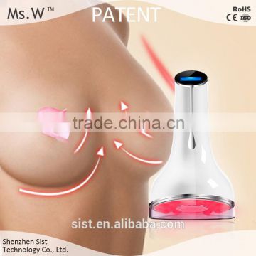 Ms.W New Arrival Natural Breast Beauty Equipment Hot Breast Massage Videos